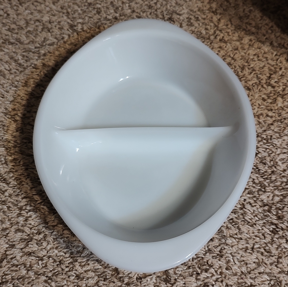 Vintage Glass bake divide dish